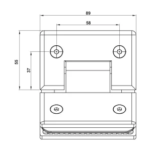 Bản lề kính – kính 135 độ Hafele 499.05.856