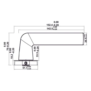 Bộ Tay nắm cửa Hafele Nickel mờ 499.63.600