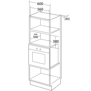 Lò vi sóng kết hợp nướng Hafele HM-B38B 535.34.020