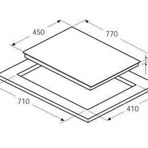 Bếp từ 3 vùng nấu Häfele HC-I773B 536.01.595