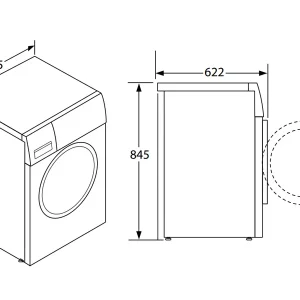Máy sấy quần áo Häfele 9kg HD-F60A 538.91.520