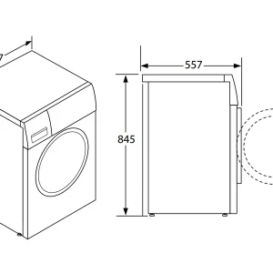 Máy giặt Häfele 9kg HW-F60A 539.96.140