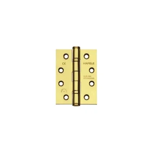 Bản lề lá Hafele 102x76x3mm 2BB Inox 304 màu đồng bóng 926.98.048