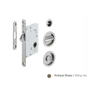Bộ thân khóa cho cửa trượt Hafele màu Đồng rêu 911.26.524