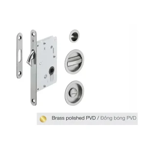 Bộ thân khóa cho cửa trượt Hafele màu đồng bóng 911.26.527