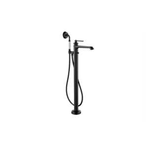 Bộ trộn bồn tắm đặt sàn Kyoto màu đen Hafele 589.35.093