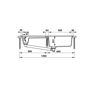 Chậu đá Hafele 1140mm Workstation HS19-GKD2S120 570.35.340