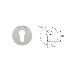 Nắp chụp ruột khóa Hafele màu Inox mờ 903.52.780