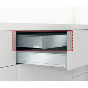 Ray hộp âm Blum LEGRABOX IM chiều cao 90.5mm màu xám 2354413