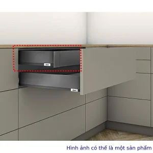 Ray hộp âm Blum MERIVOBOX IR1 chiều cao M 91mm màu xám đậm 8681701