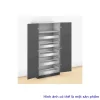 Tủ đồ khô Blum SPACE TOWER MERIVBOX IR1 IR3 màu trắng cho tủ 2 cánh