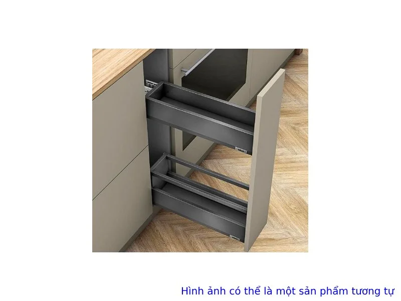 Bộ ray hộp Blum SPACE TWIN MERIVOBOX R1-R2 xám đậm 1165257 1 Bộ ray hộp Blum SPACE TWIN MERIVOBOX R1-R2 xám đậm 1165257