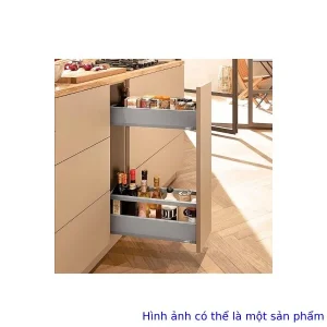 Bộ ray hộp Blum SPACE TWIN MERIVOBOX R1-R2 xám nhạt 8117030