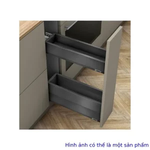 Bộ ray hộp Blum SPACE TWIN MERIVOBOX R1-R3 xám đậm 3652420