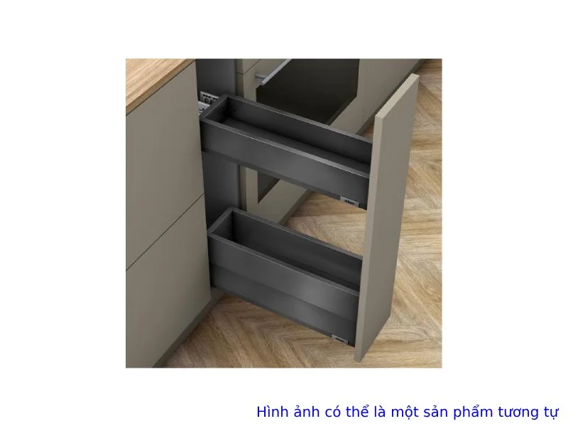 Bộ ray hộp Blum SPACE TWIN MERIVOBOX R1-R3 xám đậm 3652420 1 Bộ ray hộp Blum SPACE TWIN MERIVOBOX R1-R3 xám đậm 3652420
