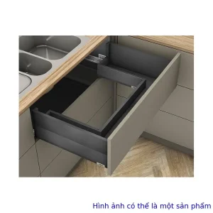 Ray hộp Blum cho ngăn kéo dưới chậu rửa MERIVOBOX R3 xám đậm 6801270