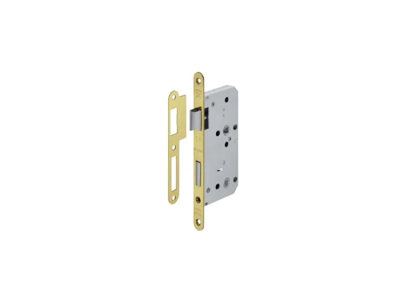 Thân khóa cho cửa vệ sinh Hafele B55/78A Đồng bóng 911.02.158
