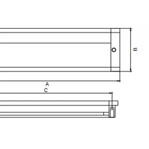 Tay nắm âm 205x44mm Häfele 151.76.924