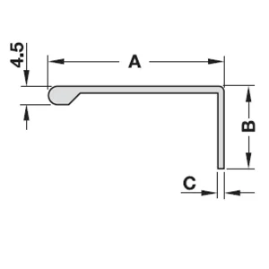 Tay nắm dạng thanh nhôm 3000mm Häfele 126.19.900