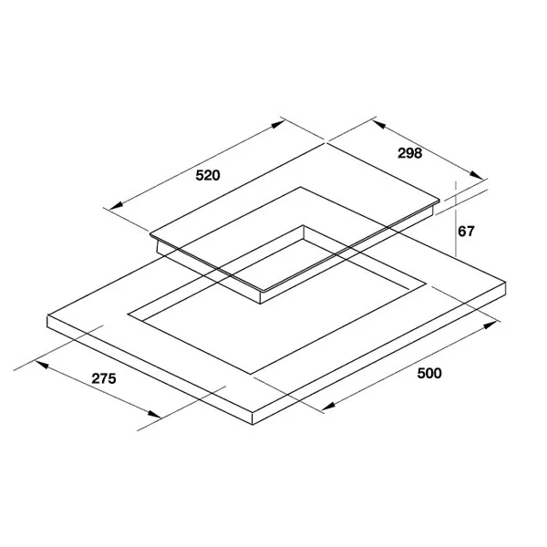 Bếp điện Häfele 2 vùng nấu HC-R302A 536.01.620 2 Bếp điện Häfele 2 vùng nấu HC-R302A 536.01.620