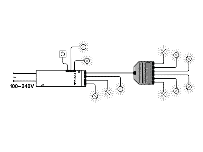 Bộ chia 6 đèn – 12V 833.74.798 3 Bộ chia 6 đèn – 12V 833.74.798