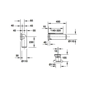 Bộ nối chuyển đổi đường xả đa năng 588.45.983