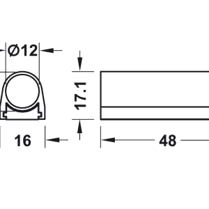 Đế cho công tắc màu bạc Hafele 833.89.092