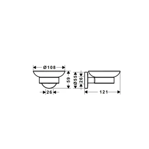 Dĩa đựng xà phòng Logis 580.61.350