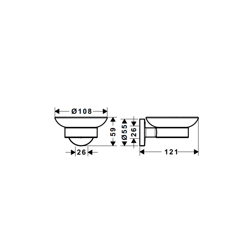 Dĩa đựng xà phòng Logis 580.61.350 1 Dĩa đựng xà phòng Logis 580.61.350