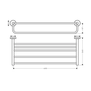Kệ để khăn tắm Logis Häfele 580.61.312