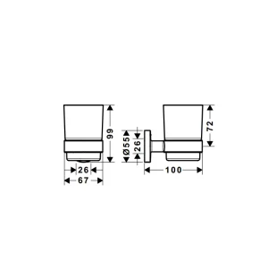Ly đựng dụng cụ Logis 580.61.360