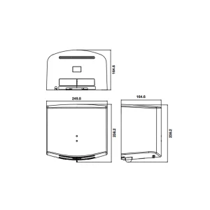 Máy sấy tay – H238 Hafele 983.64.002