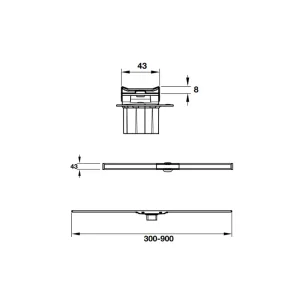 Nắp che rãnh thoát sàn Cleanline20 588.53.925