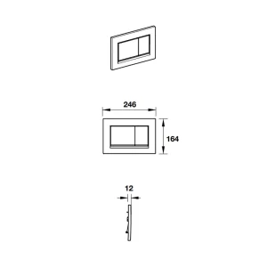 Nút nhấn xả bồn cầu Sigma30 588.53.590