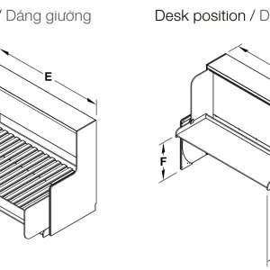 Phụ kiện kết hợp cho giường 900x2000mm Hafele 271.97.300 13 Phụ kiện kết hợp cho giường 900x2000mm Hafele 271.97.300