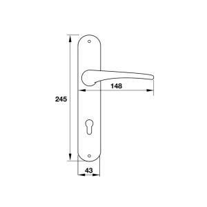 Tay nắm gạt đế dài LEMANS Hafele 901.79.084