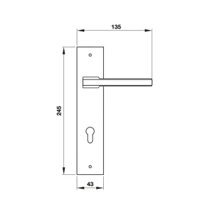 Tay nắm gạt đế dài BLADE Hafele 901.79.063