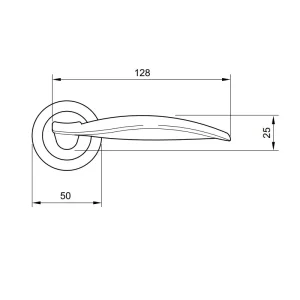 Tay nắm gạt WIND Hafele 901.98.816
