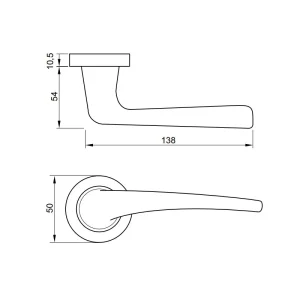Tay nắm gạt LEMANS Hafele 901.99.598