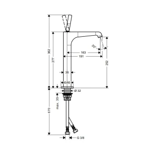 Vòi trộn AXOR Citerrio E 250 589.30.521