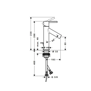 Vòi trộn AXOR Starck 100 589.51.223