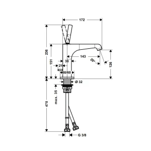 Vòi trộn AXOR Citerrio E 130 589.54.800