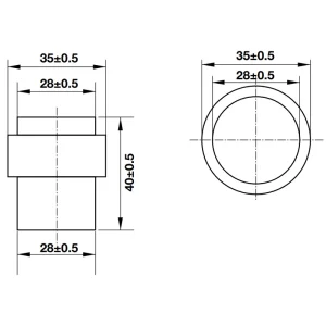 Chặn cửa gắn sàn Hafele 937.56.403