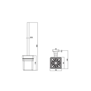 Giá treo cọ vệ sinh 580.41.550