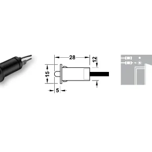 Công tắc cửa bản lề Hafele 833.89.059