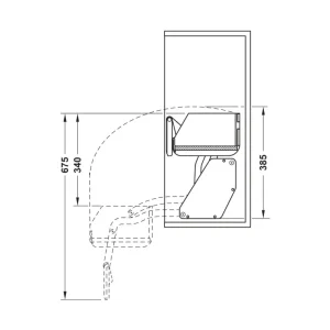 Kệ nâng hạ gia vị Hafele iMove 600mm – 1 tầng 504.68.372 11 Kệ nâng hạ gia vị Hafele iMove 600mm – 1 tầng 504.68.372