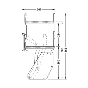 Kệ nâng hạ gia vị Hafele iMove 900mm – 2 tầng 504.68.379