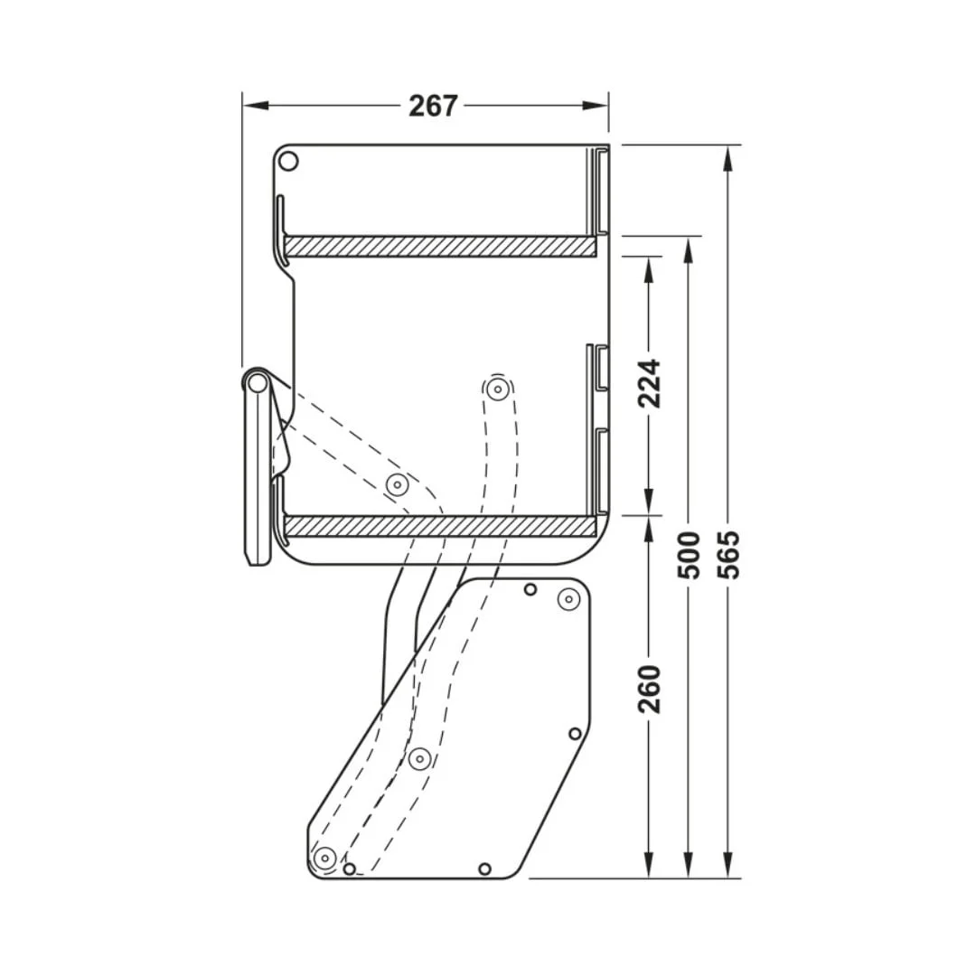 Kệ nâng hạ gia vị Hafele iMove 900mm – 2 tầng 504.68.379
