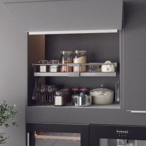 Kệ nâng hạ gia vị Hafele iMove 600mm – 1 tầng 504.68.372