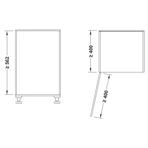 Rổ gắn cánh Hafele Utensio 400mm 545.14.300